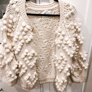Chicwish Knit Your Love Cardigan in Ivory (S/M)